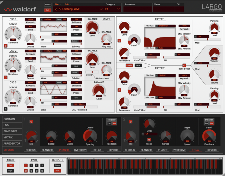 Waldorf Largo 2 Synthesizer Virtual Instrument (Upgrade