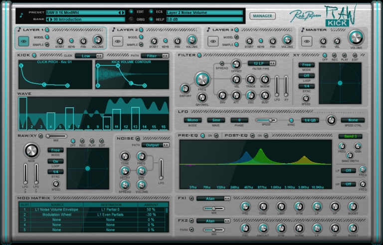 Rob Papen RAW Kick Virtual Instrument (Download)