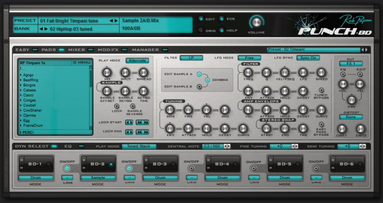 Rob Papen Punch BD Virtual Instrument (Download)