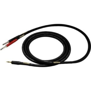 Mogami Gold 3.5mm TRS Male to Dual TT Male Y-Cable (20')