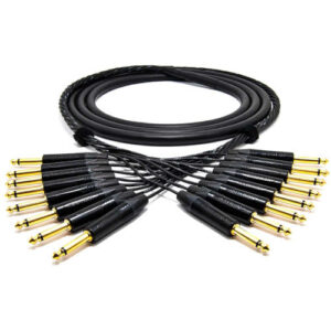 Mogami Gold 8 Channel Analog Snake Cable 8x  1/4” TS Male to 8x 1/4” TS Male - 10’