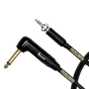 Mogami Gold Belt-Pack Cable with 3.5mm Plug to 1/4" Right-Angled Connector for Sennheiser Wireless System (24")