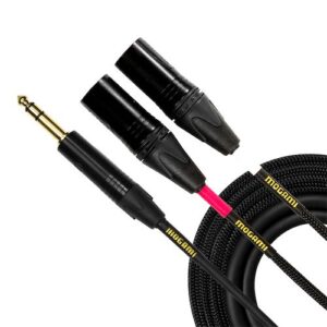 Mogami 1/4" TRS to Male/Female XLR Gold Send/Return Cable (12')