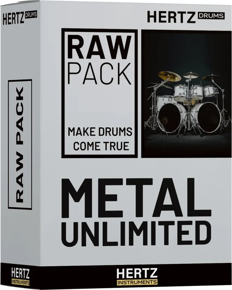 Hertz Drums Metal Unlimited Raw Pack Drum Sample Library Plug-in (Download)