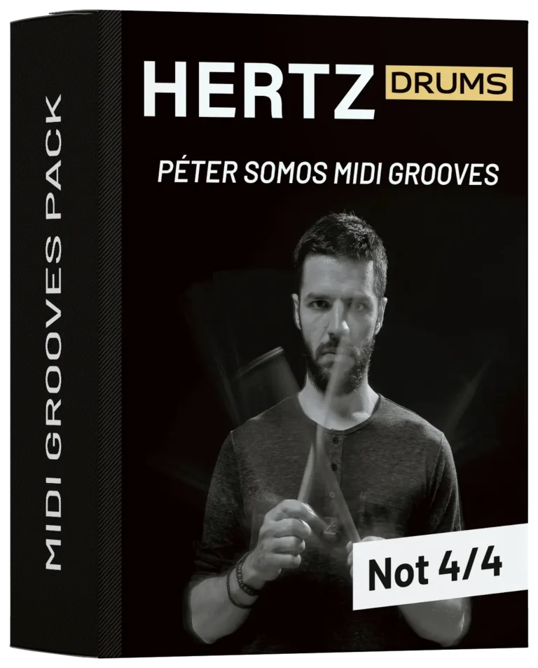 Hertz Drums Midi Grooves by Peter Somos Drum Sample Library Plug-in (Download)