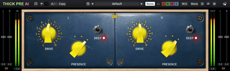 Three-Body Tech Thick Pre AI - AI-Powered Preamp Plugin (Download)