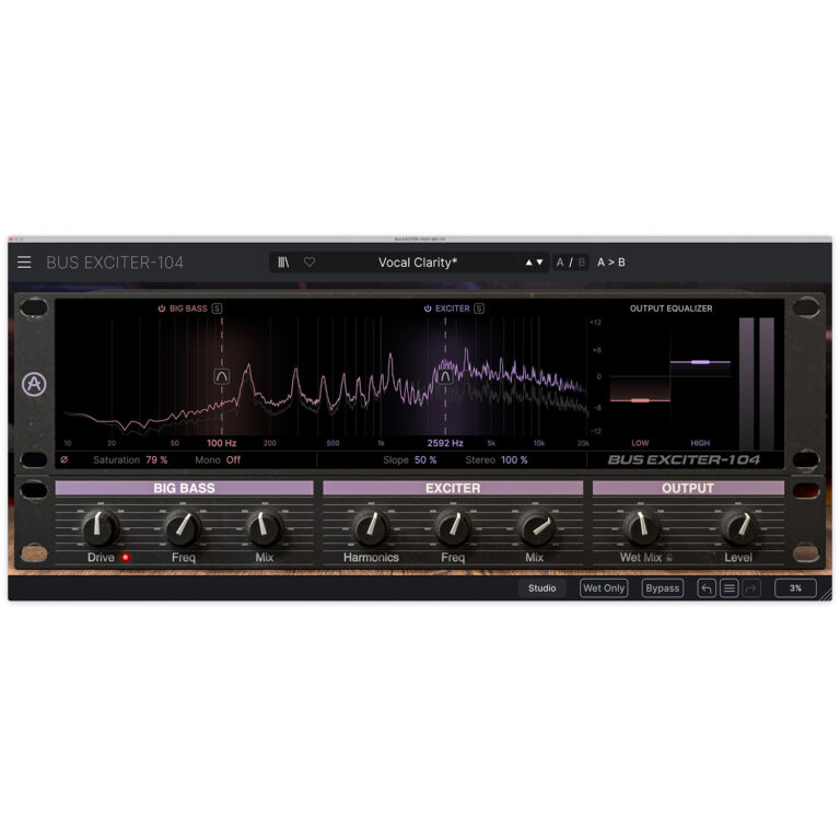 Arturia Bus Exciter-104 Signal Enhancer Plug-in (Download)