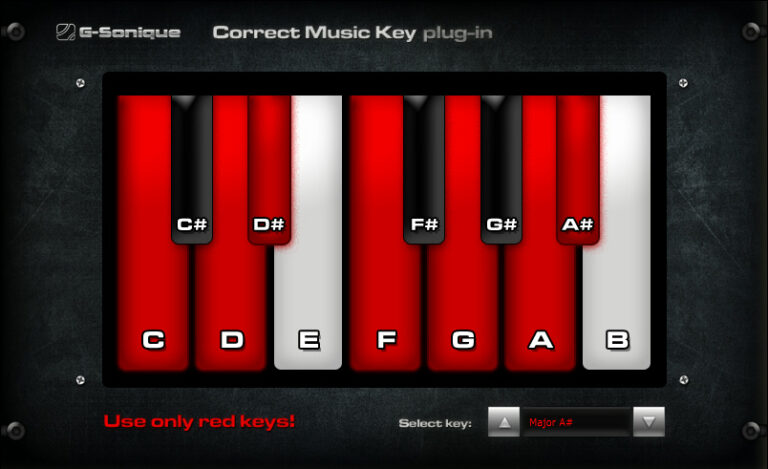 G-Sonique Correct Music Key|Scale Melodies and Scale Helper (Download)