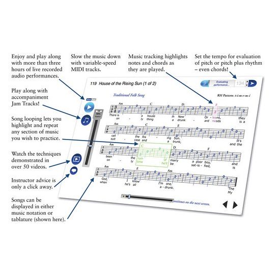 eMedia Guitar Method v6 (Mac 10.5 to 10.14, 32-bit only, Download) - Image 4