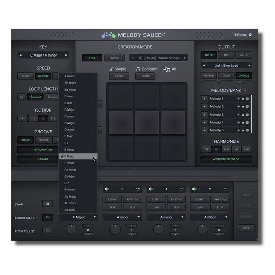 EVABEAT Melody Sauce 2 Automatic MIDI Melody Creation Software (Upgrade from Melody Sauce I, Download) - Image 3