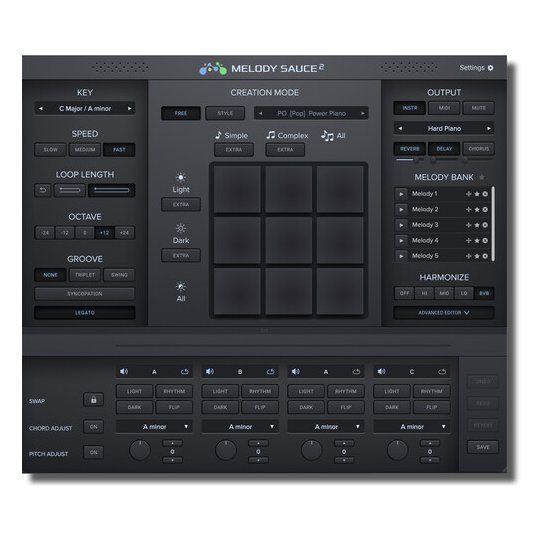 EVABEAT Melody Sauce 2 Automatic MIDI Melody Creation Software (Upgrade from Melody Sauce I, Download) - Image 2