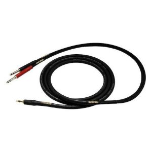 Mogami Gold 3.5mm TRS Male to Dual TT Male Y-Cable (10')