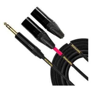 Mogami 1/4" TRS to Male/Female XLR Gold Send/Return Cable (6')