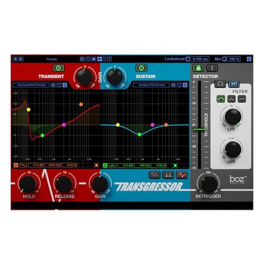 Boz Digital Transgressor 2 Transient Designer with EQ Plug-In (Download)