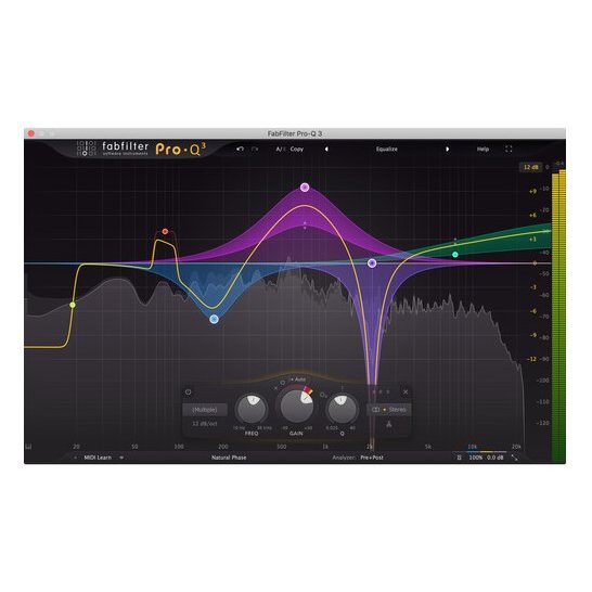 FabFilter Pro-Q 3 EQ Plug-In for Mixing and Mastering Applications (Upgrade, Download)