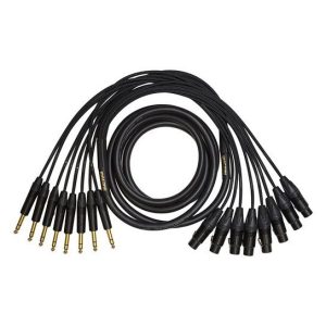 Mogami Gold 8 Channel Analog Snake Cable 8x 1/4" TRS Male to 8x XLR Female (50')