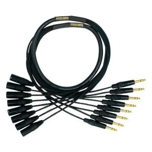 Mogami Gold 8 Channel Analog Snake Cable 8x 1/4" TRS Male to 8x XLR Male (50')