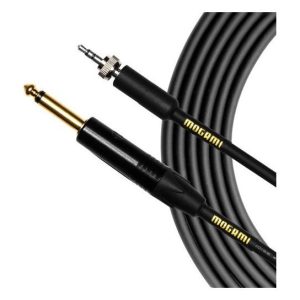 Mogami Gold Belt-Pack Cable with 3.5mm Plug to 1/4" Straight Connector for Sennheiser Wireless System (24")