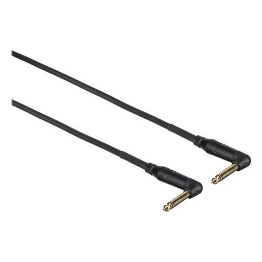 Mogami Gold Instrument Right-Angle 1/4" TS Pedal Cable (6")