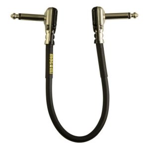 Mogami Pancake Right-Angle to Right-Angle Pedal Cable (18”)