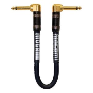 Mogami Platinum TS 1/4" Right-Angle Male to TS 1/4" Right-Angle Male Guitar Cable (6’)