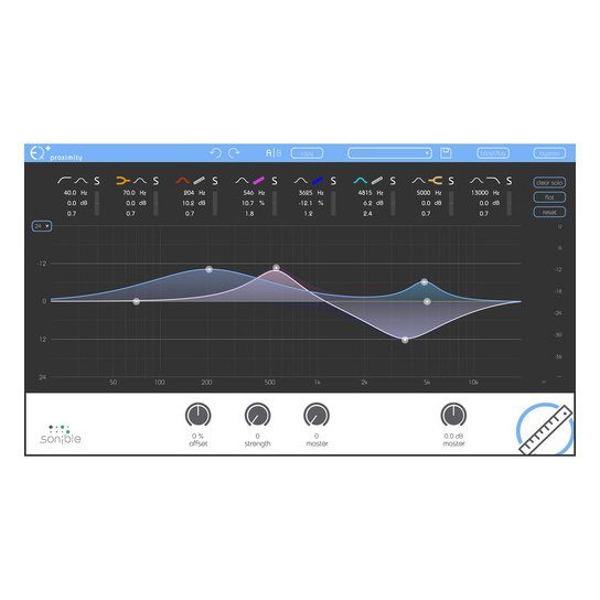 sonible proximity:EQ+ - Intelligent Equalization Software for Audio Mixing and Post Production (Download)