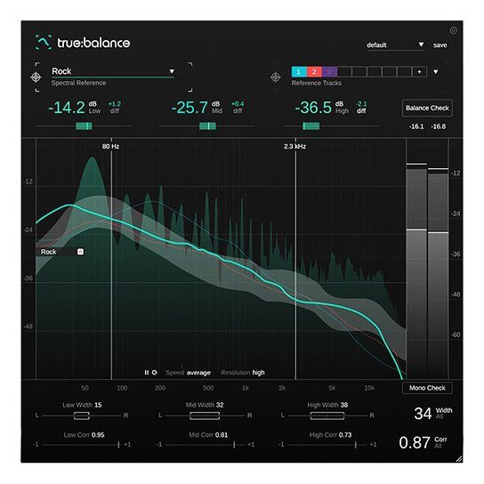 sonible true:balance Real-Time Spectrum Analyzer Plug-In (Download)