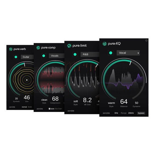 sonible pure:bundle AI-Powered EQ, Reverb, Compression, and Limiting Plug-Ins (Download)