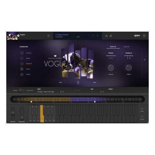 ujam Virtual Pianist Vogue Virtual Instrument Plug-In (Download)
