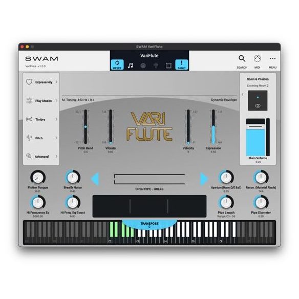 Audio Modeling SWAM VariFlute