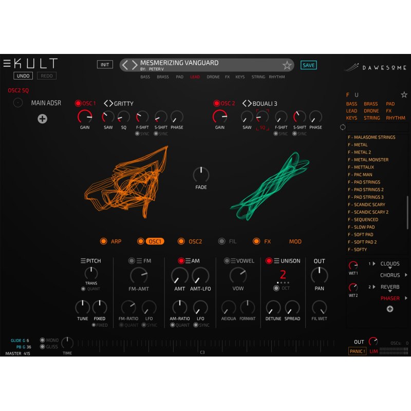 Tracktion Entropie for KULT