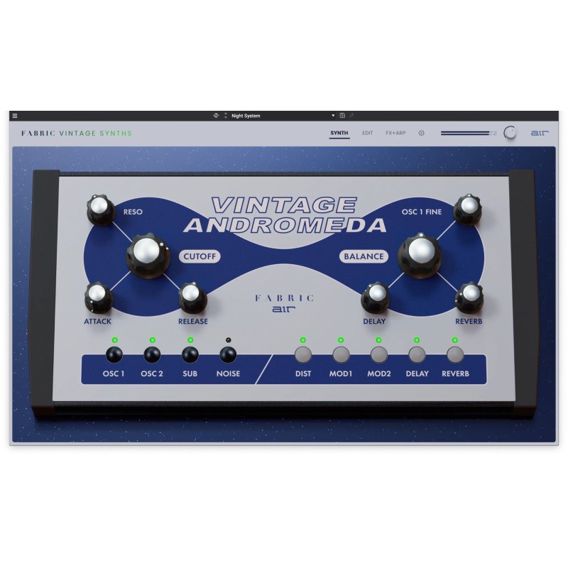 AIR Music Tech Fabric Vintage Andromeda