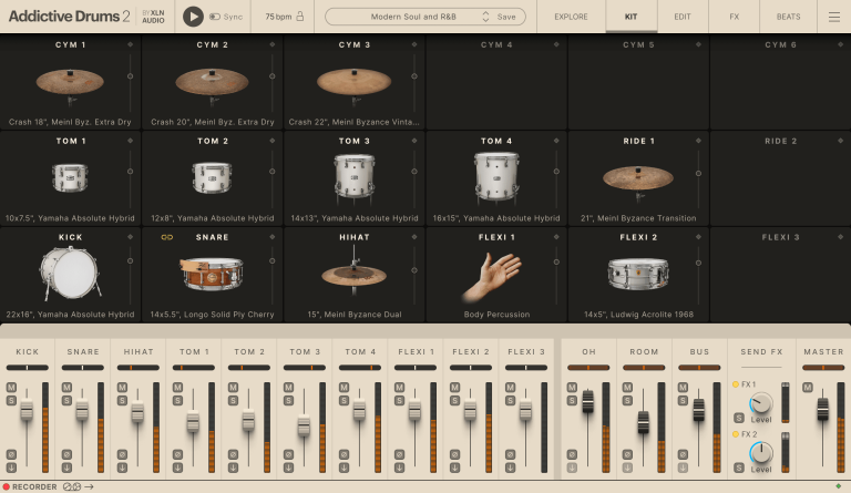 XLN Audio Addictive Drums 2: Modern Soul and R&B ADpak (Download) - Image 5