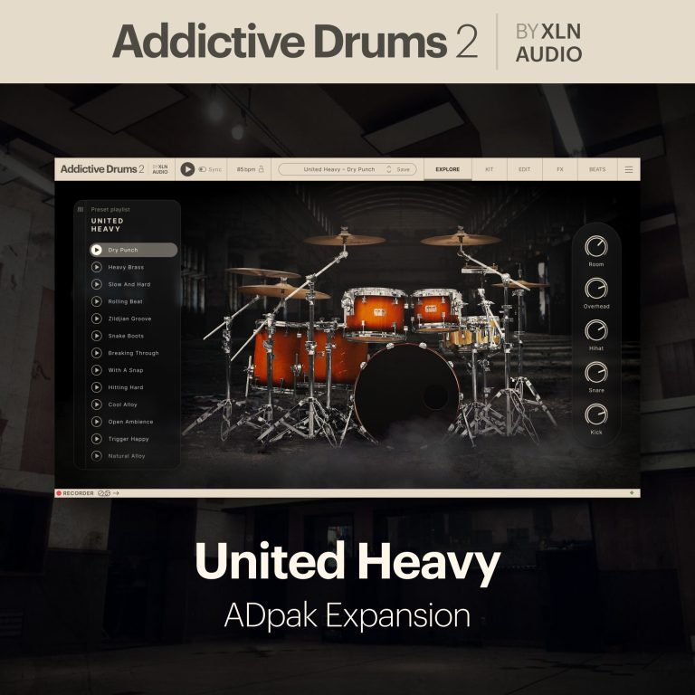 XLN Audio Addictive Drums 2: United Heavy ADpak (Download) - Image 3