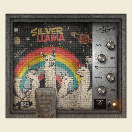 Safari Pedals Silver Llama
