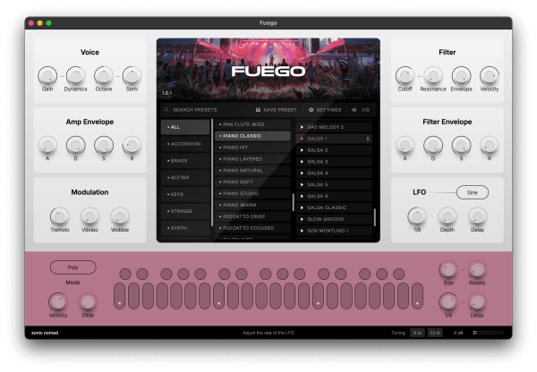 Sonic Nomad FUEGO Latin Virtual Instrument