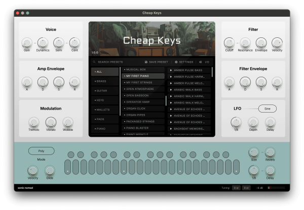 Sonic Nomad Cheap Keys Virtual Instrument